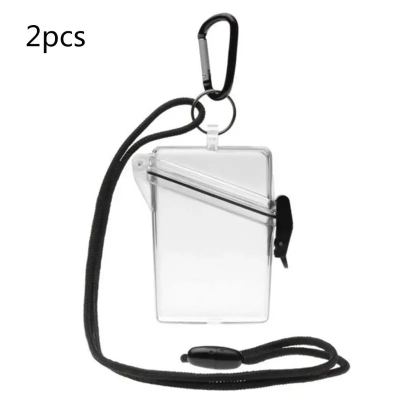 

Waterproof Card Case Cover Lightweight Clear Sport Outdoor Change Box Holder