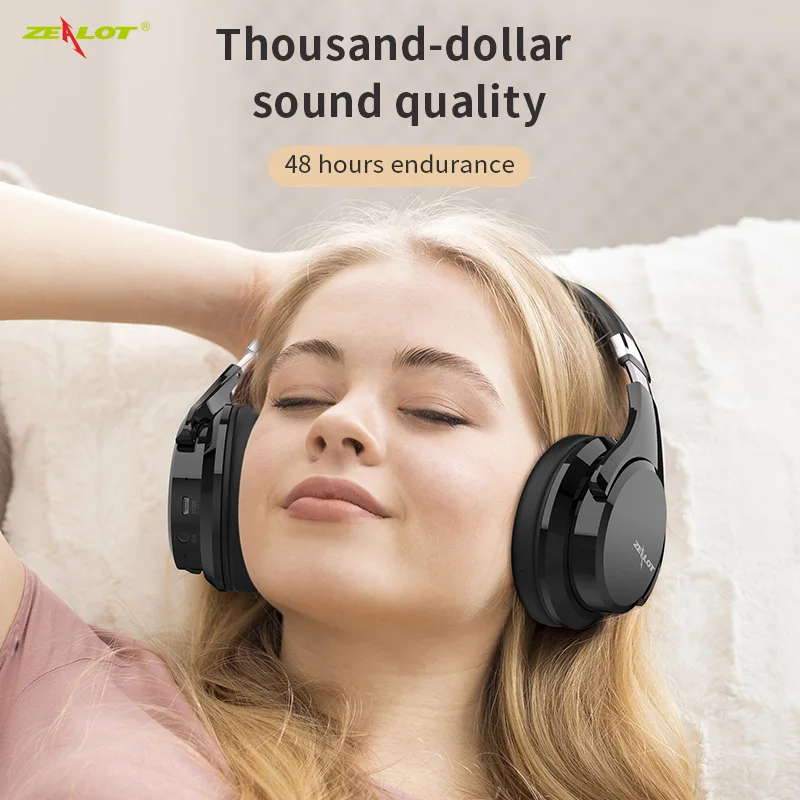 Беспроводные наушники Zealot B21 Hi-Fi стерео Bluetooth-гарнитура с шумоподавлением басовые