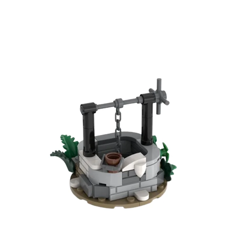 Строительная модель MOC средневековая деревня маленькая скважина сделай сам