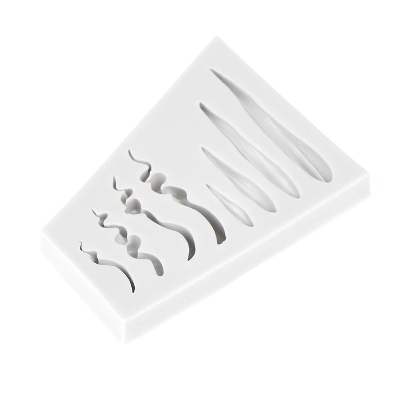 Силиконовая форма сделай сам для кукольных волос кексов топперов помадки