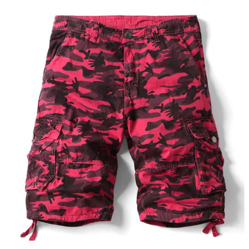 

2022 Summer New Camouflage Tactical Cargo Shorts Multicolor Outdoor Cargo Shorts Men Cotton Casual Loose Short Homme