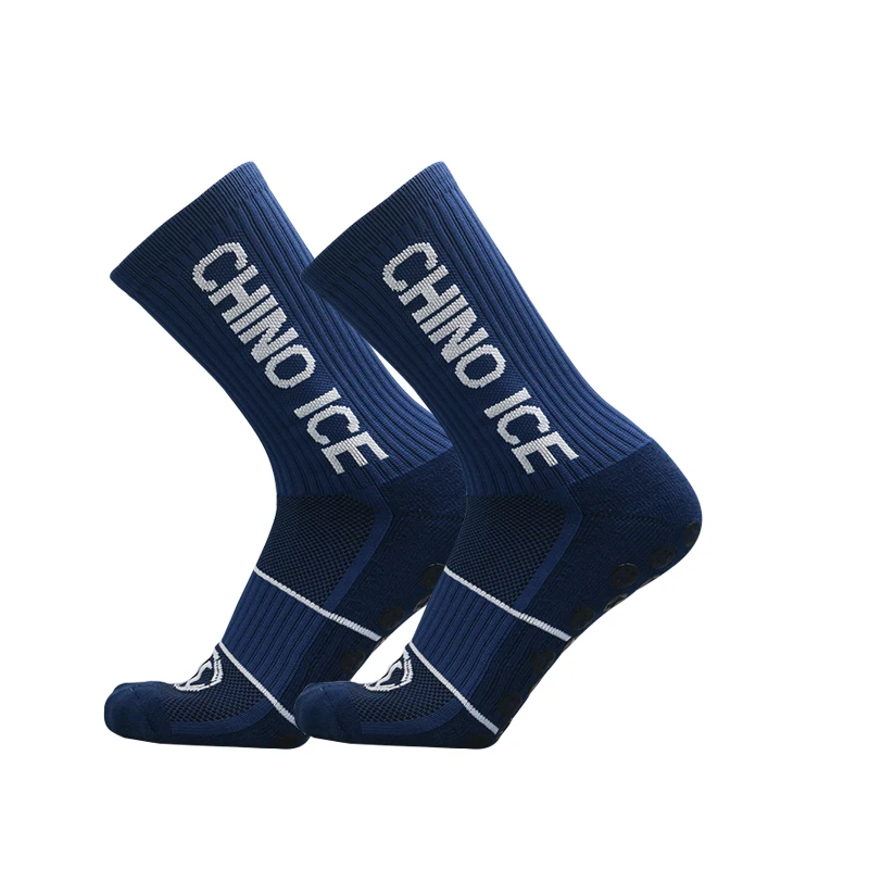 Absorb Sweat Outdoor Football Socks Anti Slip Soccer Sports Men Womens Sport Socks Square friction Film Thickened Towel Bottom