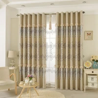 embroidered shading heat insulation thickening european living room bedroom home high end balcony floor curtain customization