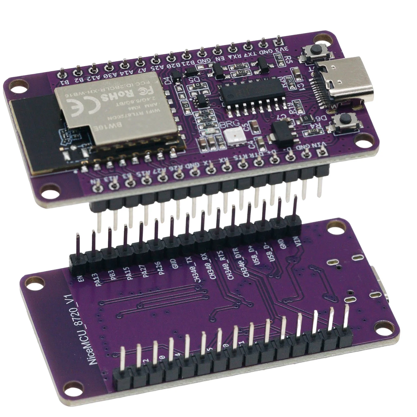 Модуль Wi-Fi и Bluetooth BLE RTL8720DN, двухдиапазонный, плата разработки NICEMCU BW16, совместимая с Arduino (art.: 3920db933dfe6) - 3920db933dfe6