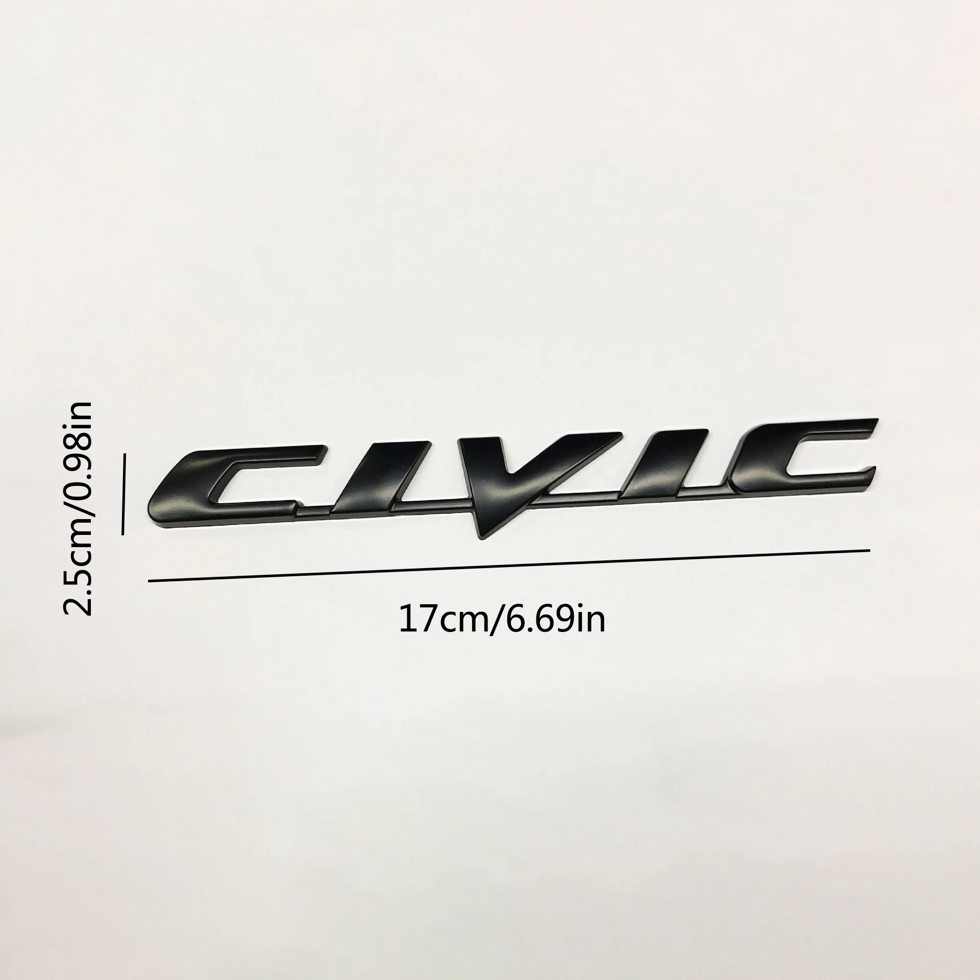 Фото 3D металлическая эмблема-наклейка Ivtec для стайлинга автомобиля, логотип Honda Civic, наклейки на заднюю часть багажника, автомобильные аксессуары №2