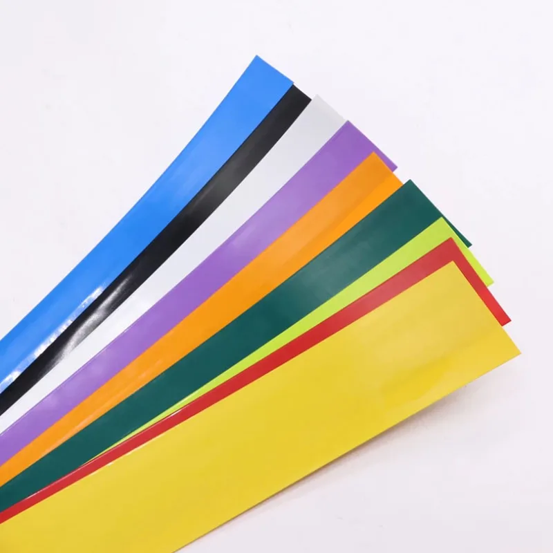 

18650 Battery Wrap Film Tape PVC Heat Shrink Tube Repair Shrinkable Sleeve Tubing Protect Pipe Cover blue color