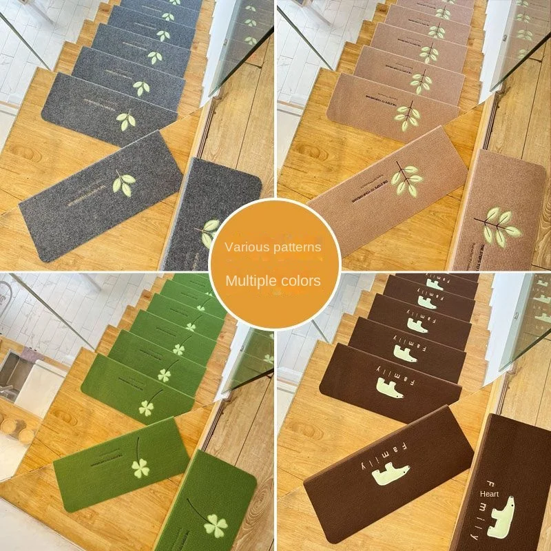 

Non-Slip Stair Treads Rug Luminous Stair Mats Indoor Self-adhesive Stairs Treads Carpet Livingroom Stairs Steps Tread Mats