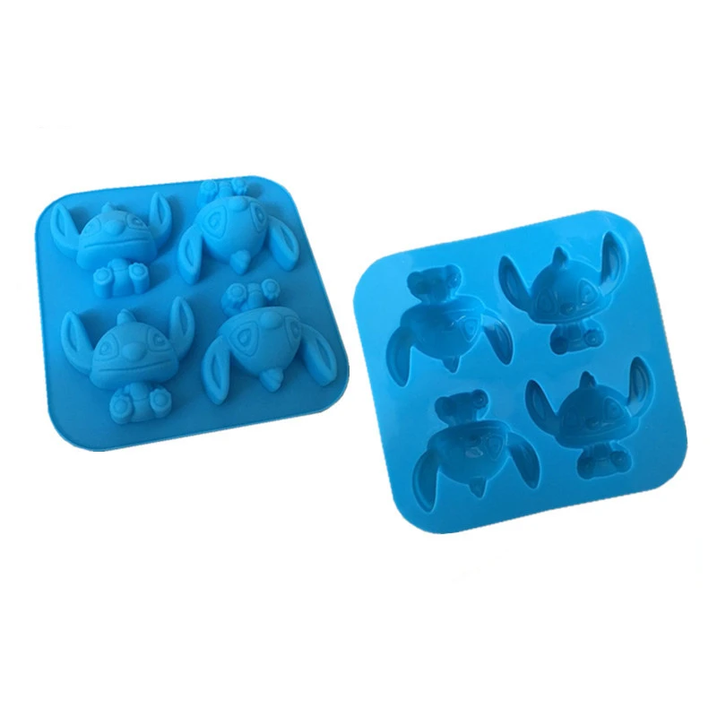 

2020 NEW 4 Even Cartoon Stitch Stitch Star Baby Silicone Cake Mold Chocolate Handmade Soap Mold DIY Kitchen Baking Tools