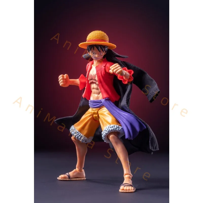 Фото В наличии: Костюм Монки Д. Луффи из аниме One Piece - Арка Вано, Остров Онигасима, для фигурок 1/12 SHF №2
