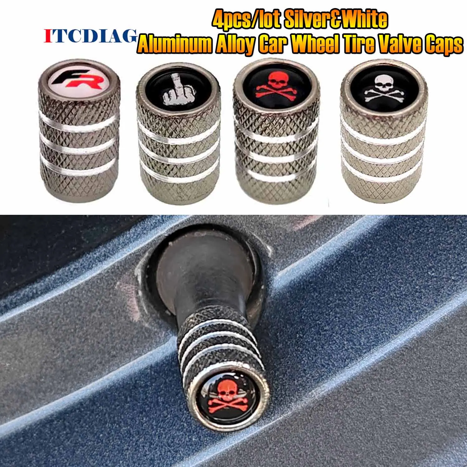 

4 шт./партия, колпачки для автомобильных шин, из алюминиевого сплава