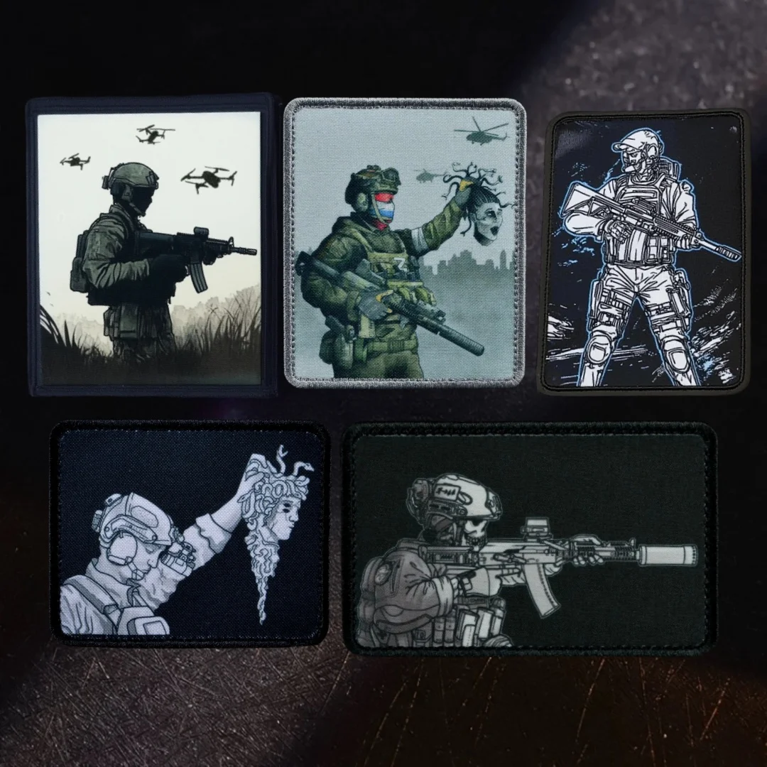 Нашивка на значок морале БПЛА воина Сочная линия снайперская нашивка с