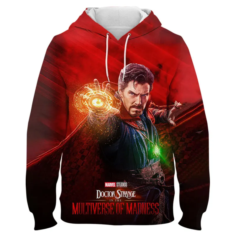 

Man Sweatshirt Spring Autumn Long Sleeve Women Hoodies Marvel Doctor Strange 3D Print Cool Boy Girl Kids Tracksuit