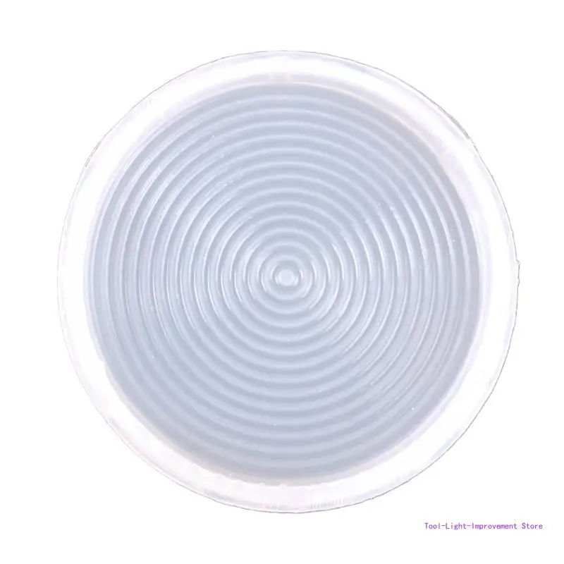 C63E Круглый коврик для чашки, эпоксидная форма для столовых приборов, силиконовая форма для подставок со спиральными паррернами