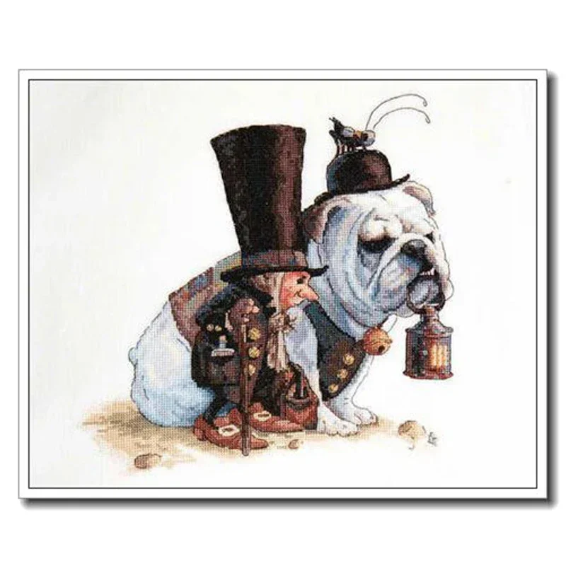 Amishop Высокое качество красивый милый набор для вышивки крестом Le Compagnons Shar Pei Dog и