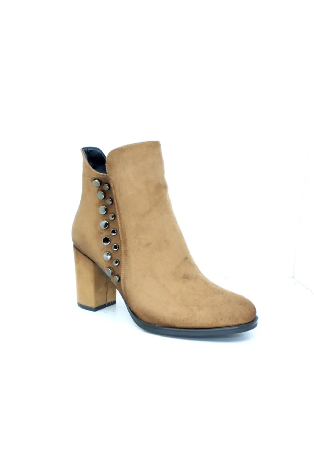 

655132 women's Suede Thick Heel Staples Daily Boat