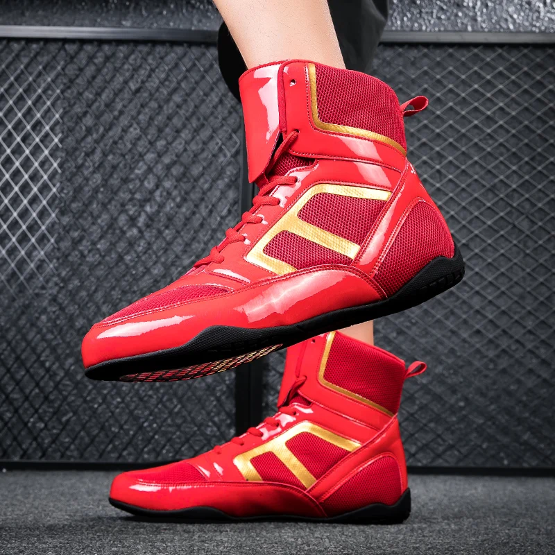2023 New Boxing Shoes Men's and Women's Lightweight Wrestling Boxing Shoes 36-47 Luxury Wrestling Sports Shoes