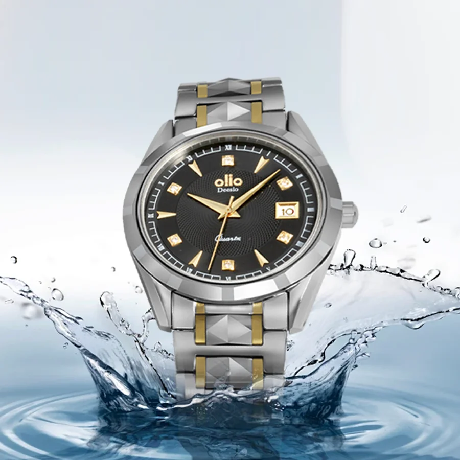 Роскошные модные парные кварцевые часы Deesio из нержавеющей стали 316L