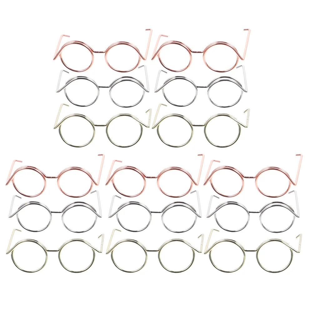 

15 Pcs Mini Baby Dolls Mini Glasses Sunglasses Dolls Glasses Photo Props Mini Sunglasses