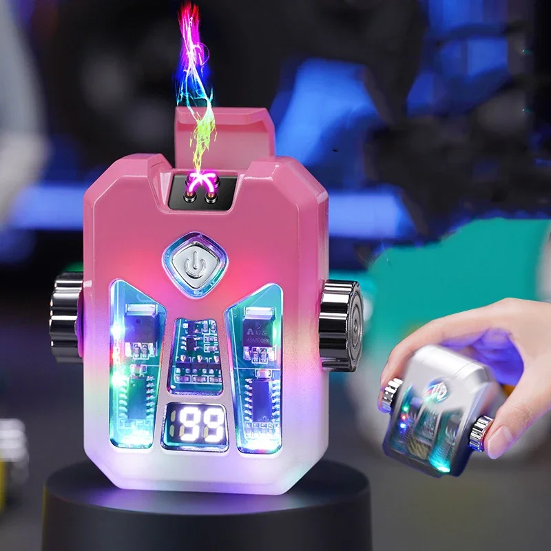 Новая высококачественная черная технология Mecha Style Gyro Зажигалка креативная