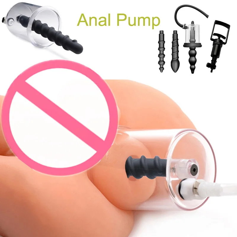

Anal Plug Vacuum Sucking Cup Butt Beads Pump Gay Prostate Massage Rosebud Adult Anus Dilator BDSM Sex Toys Man Masturbator