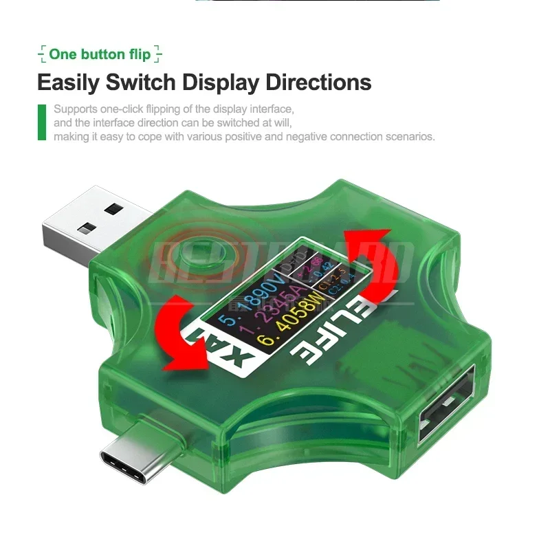 RELIFE XA1 Многофункциональный тестер тока и напряжения USB-Type-C для инструментов