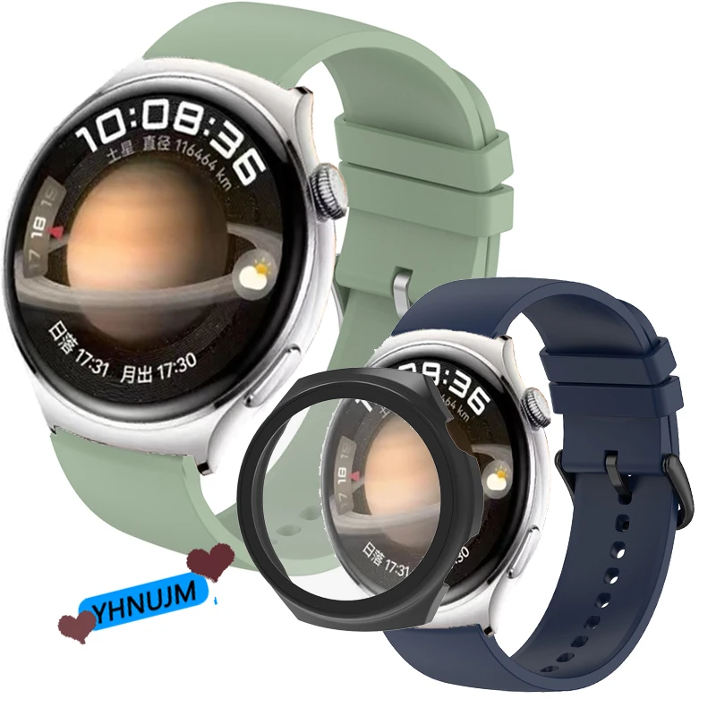 

Мягкий силиконовый ремешок для смарт-часов Huawei Watch 4 Pro, сменный спортивный ремешок с полным покрытием, защитный чехол-бампер
