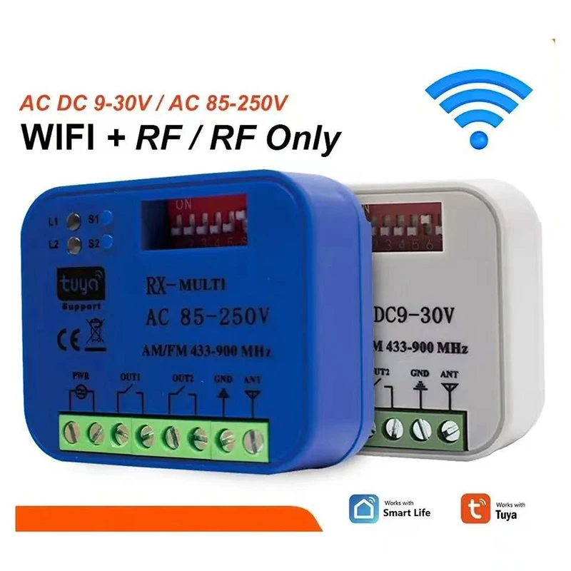 

Универсальный RX Multi WIFI Приемник Дистанционного Управления Для Гаражных Ворот, 2-канальный Контроллер