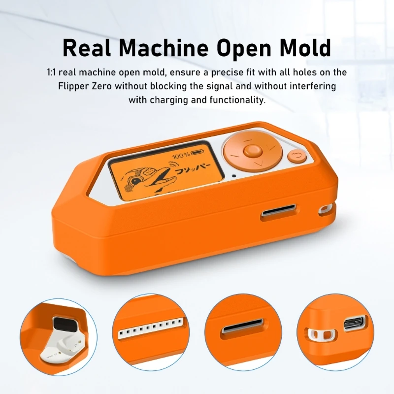 Силиконовый чехол с защитой от царапин подходит для чехла игровой консоли FlipperZero