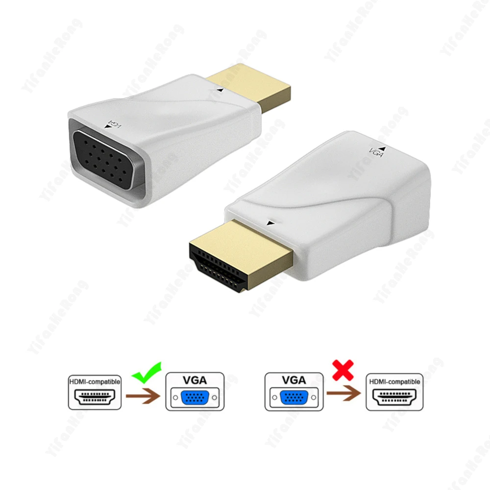 Адаптер hdmi-vga 1080P для Xbox PS4 ПК ноутбуков ТВ-приставок проекторов - купить по