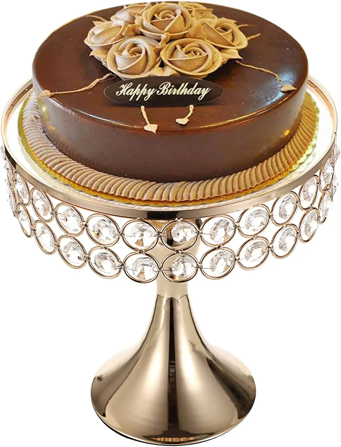 

Cake rack cake rack mirror tray and base metal pie rack used for birthdays parties weddings etc. (20cm circular)