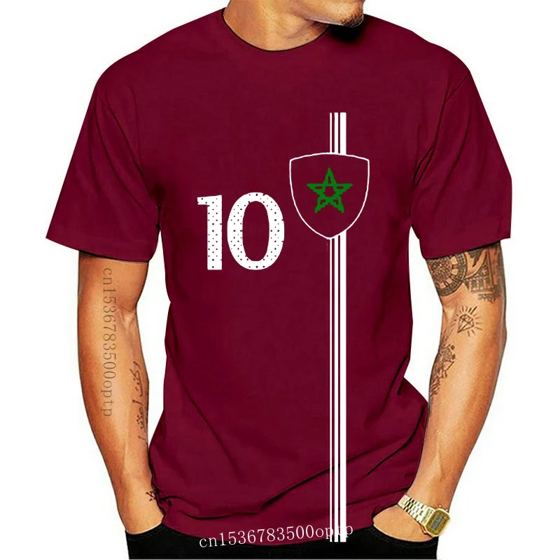

Trikot-Camiseta de манга corta para hombre, camisa de Marokko, определенная фотография, номер 10, 2021, 2021, 2021