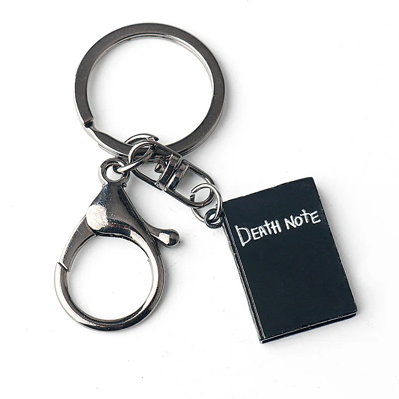 DEATH NOTE KeyChain Men Anime Key Chain Women Metal Car Cosplay Japan Key Ring Notebook Pendant Black Party Charm Friends Gift