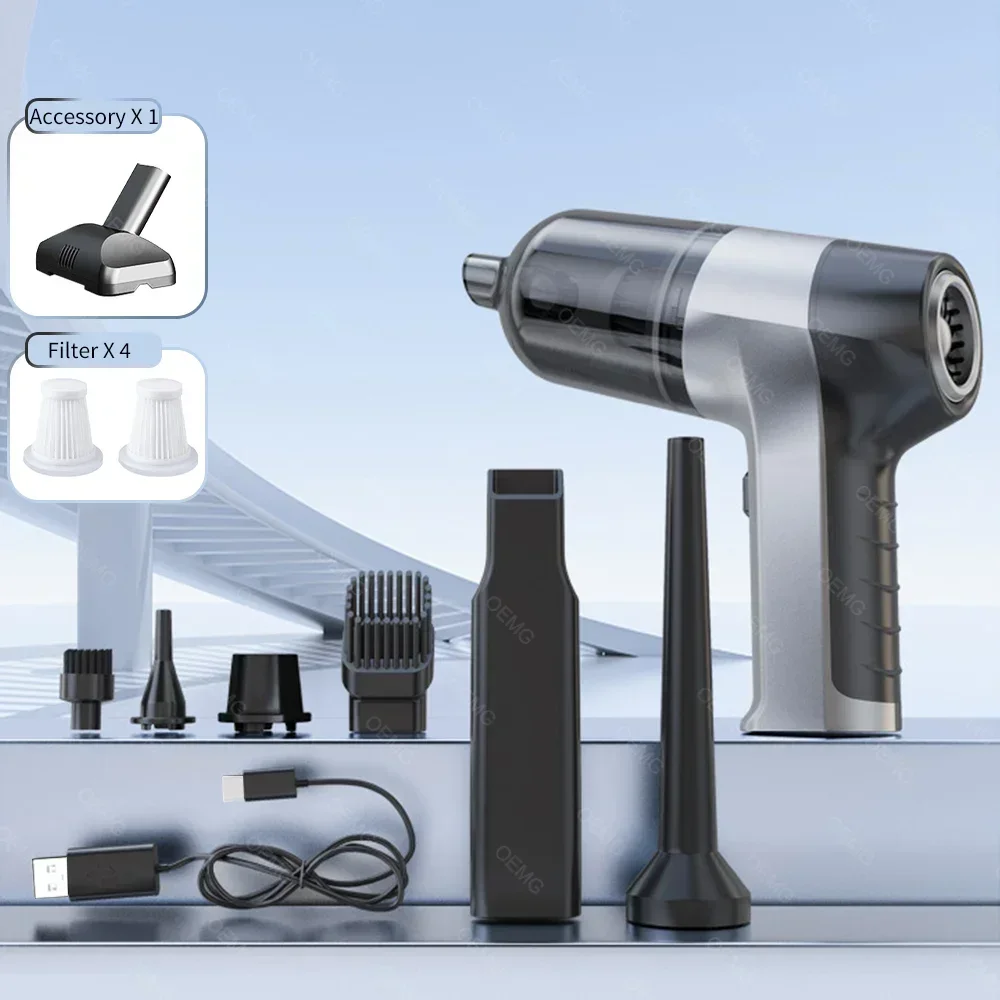 

Мини-автомобильный пылесос, беспроводной ручной портативный пылесос для бытовой техники, мощная чистящая машина, автомобильный очиститель для клавиатуры