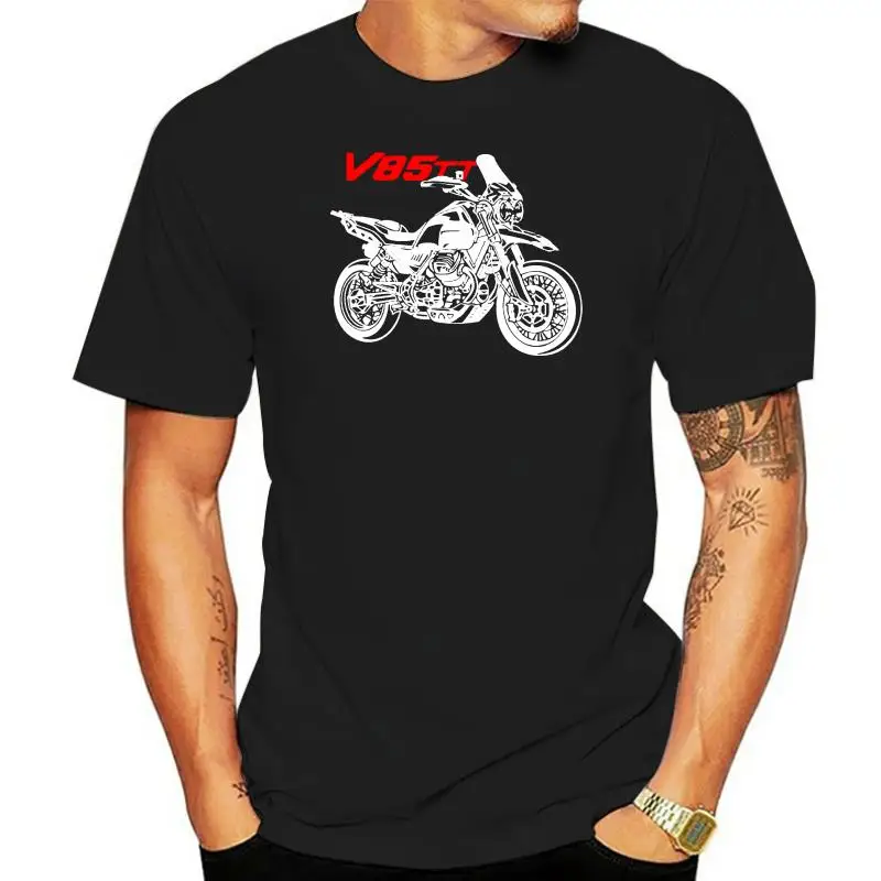 

T-Shirt Moto Cotton Guzzi V85Tt V 85 T t Motorcycle Men 2022 Summer Cheap Sale P Re-Cotton for Men'S T Shirt
