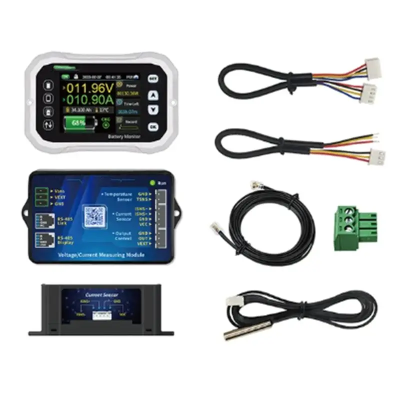 Фото KH110F 0-120В 100А Bluetooth-монитор заряда батареи, индикатор емкости, счетчик кулонов, комплект 1 шт. №1