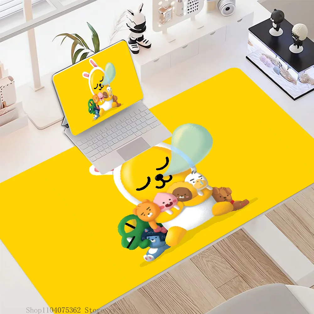 Pink Apeach C-Cacao Mousepad Large Gaming Mouse Pad LockEdge Thickened Computer Keyboard Table Desk Mat