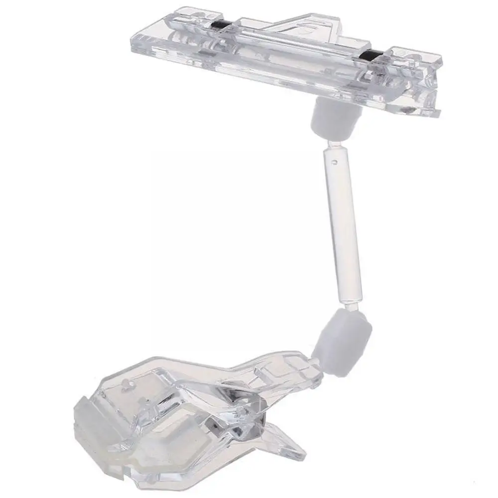 

1pc Transparent Plastic Card Display Stand Double Clips Folder3.3”4.95” Adjustable Display Advertising Holder Card Business M1h2