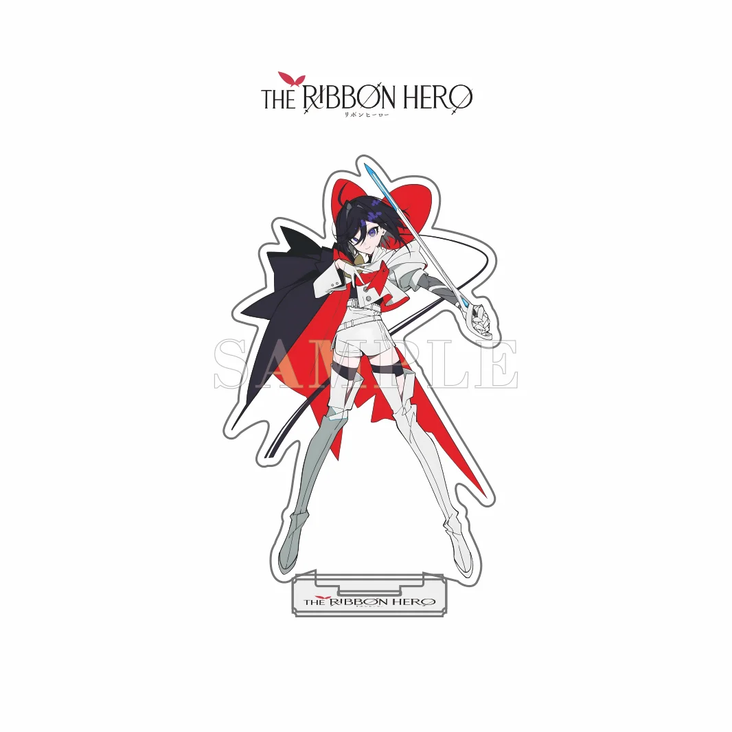 Фото Акриловая подставка THE RIBBON HERO, милая фигурка-стенд в стиле чиби, версия Ribbon Hero, фэнтезийный аниме-персонаж (мальчик/девочка), украшение для стола, брелок. №4