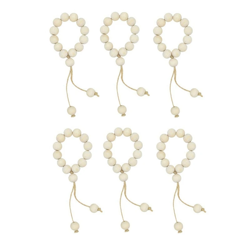 

Кольца для салфеток-кольца для салфеток из деревянных бусин-держатели для салфеток из натурального деревенского дерева-кольцо для салфето...