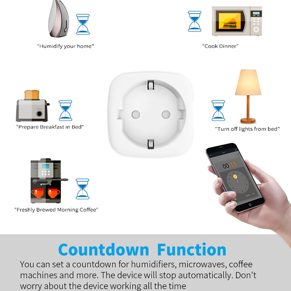 Умная розетка BONDA с поддержкой Wi-Fi 16 А/20 А |