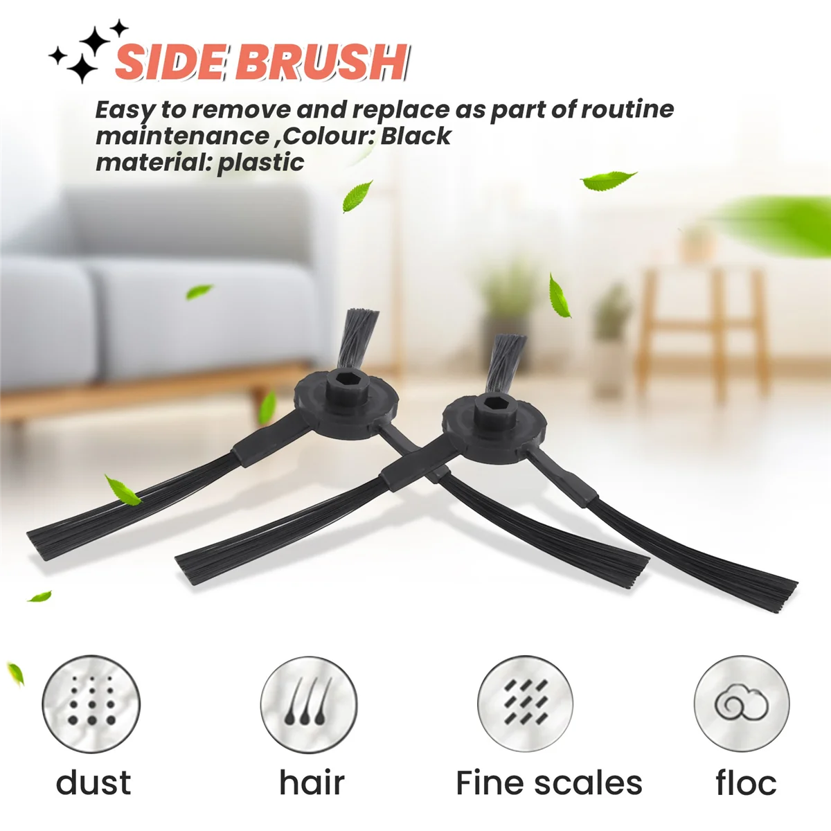 Сменная боковая щетка из 10 шт. для робота-пылесоса Ilife V3 V5 A6 A4 A4S