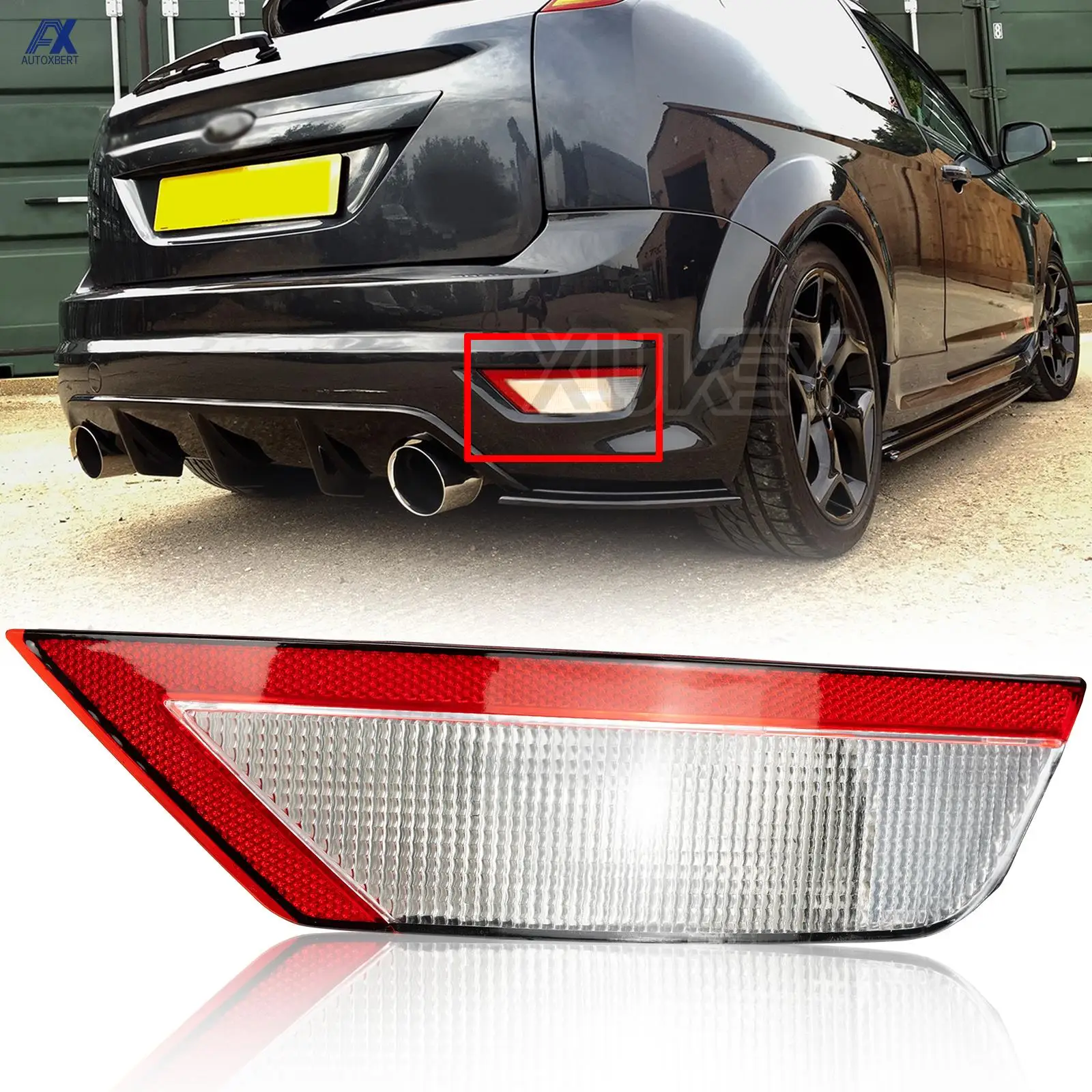 

For Ford Focus MK2 Kuga MK1 2008-2012 Brake Rear Bumper Reflector Signal Stop Reverse Light Tail Fog Lamp Right Car Accessories
