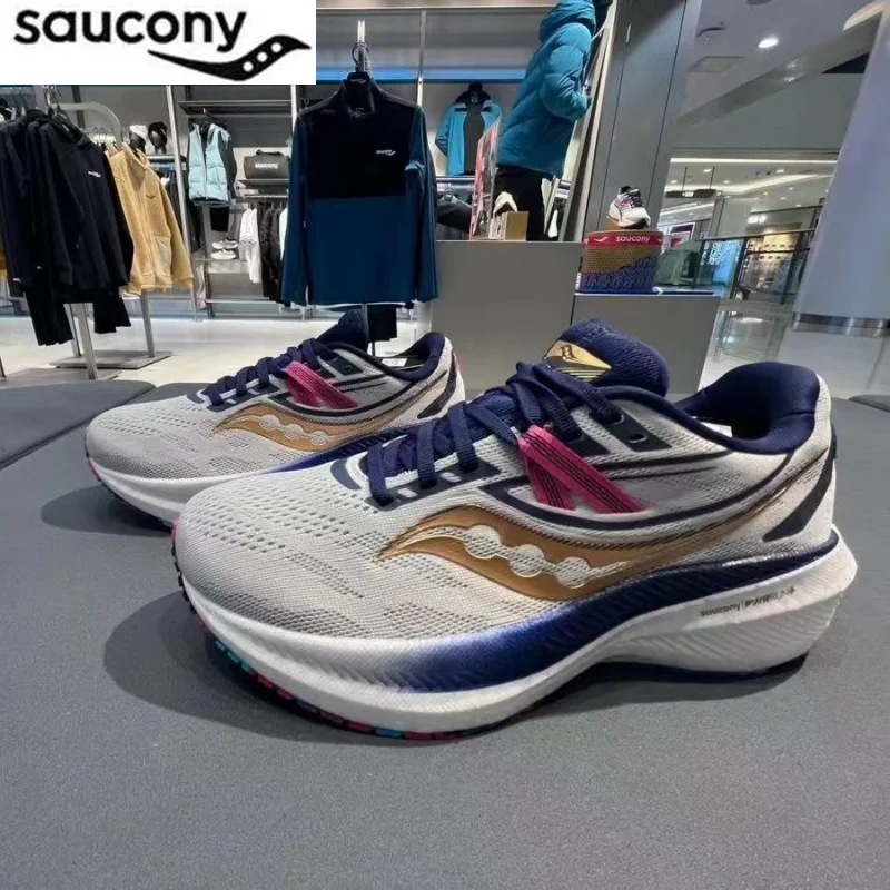

New Saucony Classic Triump-h 20 Men Shock Absorption Popcorn Outsole Casual Running Shoes Runner Jogging Lightweight Sneakers