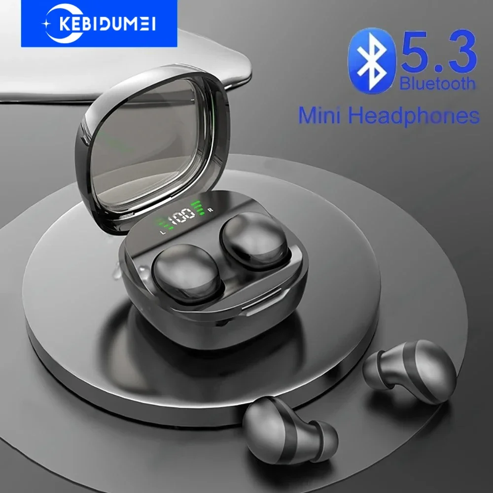 Фото Невидимые Bluetooth 5,3 наушники для сна Hi-Fi стерео беспроводные гарнитуры шумоподавляющие наушники для Xiaomi Huawei №1
