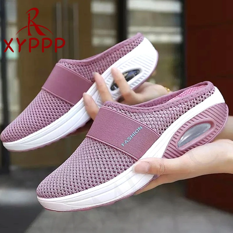 

New Women Sandals Fashion Wedges Platform Shoes Female Slides Slippers Breathable Mesh Lightweight Ladies Footwear Beach Sandals