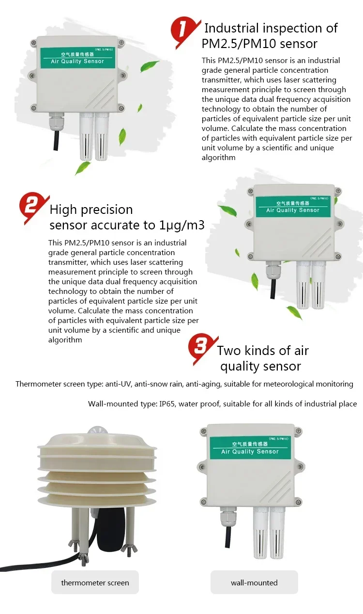 Renke 0-5 В 0-10 4-20 мА RS485 Измеритель качества воздуха Тестер пыли PM 10 2 5 Датчик