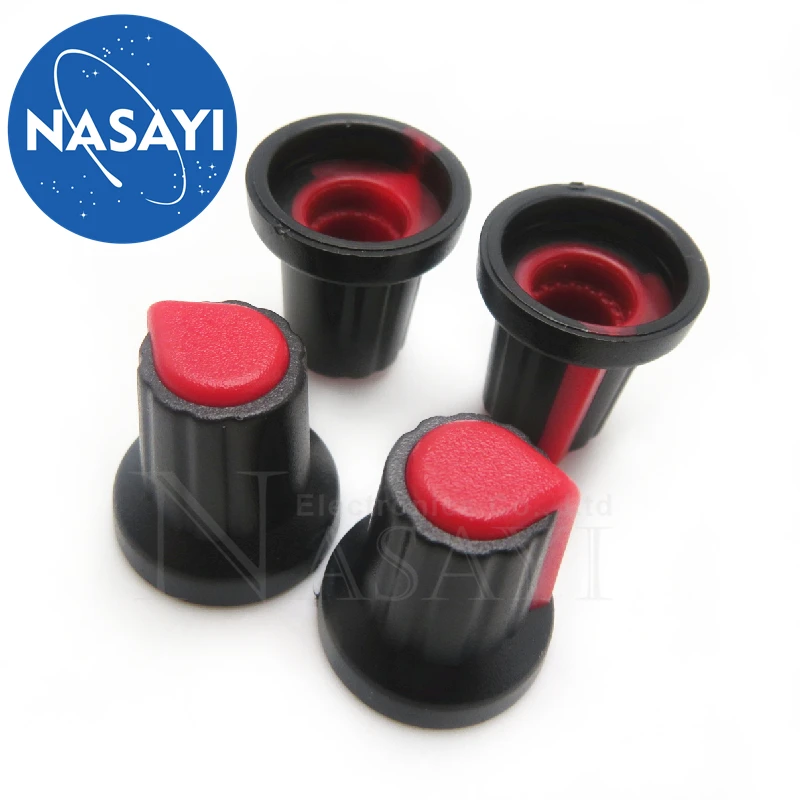 Красный WH148 ручка пластиковая ручка Сливовая ручка 15x17 мм потенциометр AG2