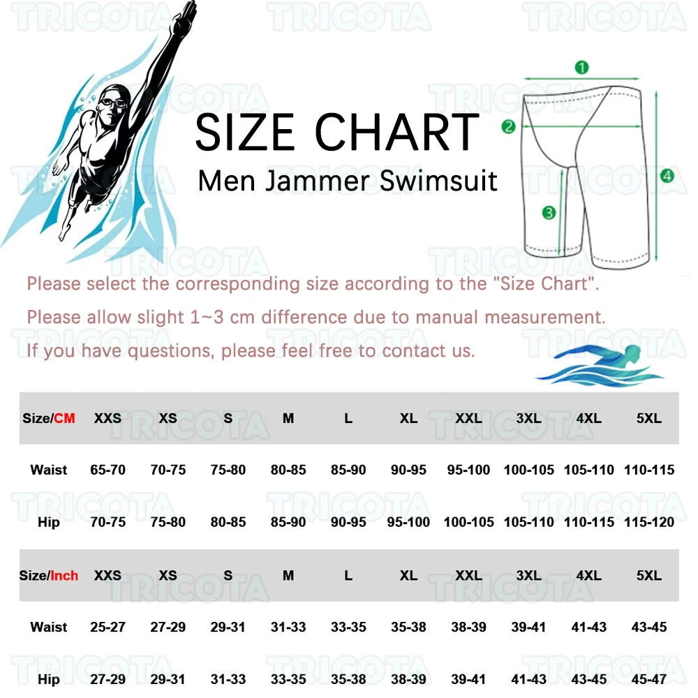 Swimming Jammer Shorts Training Endurance Athletic Jammers Swimwear Men Beach Trunks Swimsuit Uv Quick Dry Tight Surfing Shorts