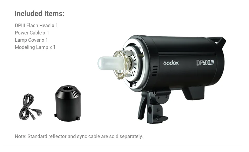 Godox DP600III 600 Вт GN80 2 4G встроенная система X студийная стробоскопическая вспышка для