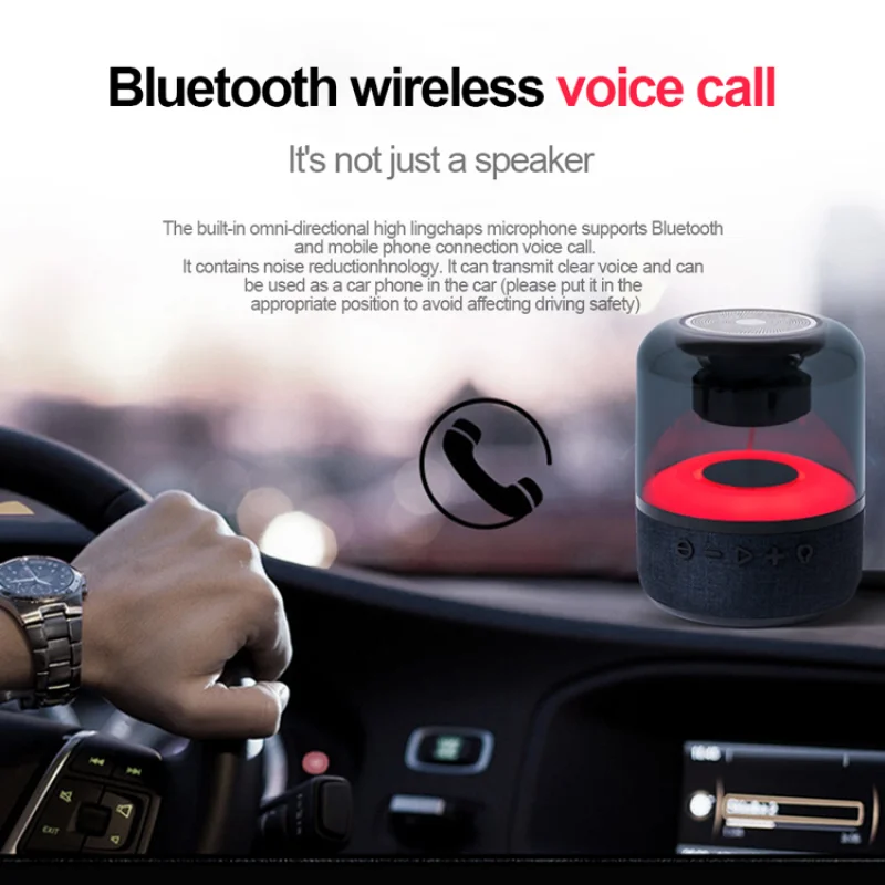 Портативная Bluetooth-колонка TWS басовая колонка беспроводная 3D стереоколонка